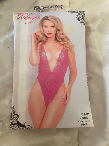 PINK Pristine Plunge Teddy