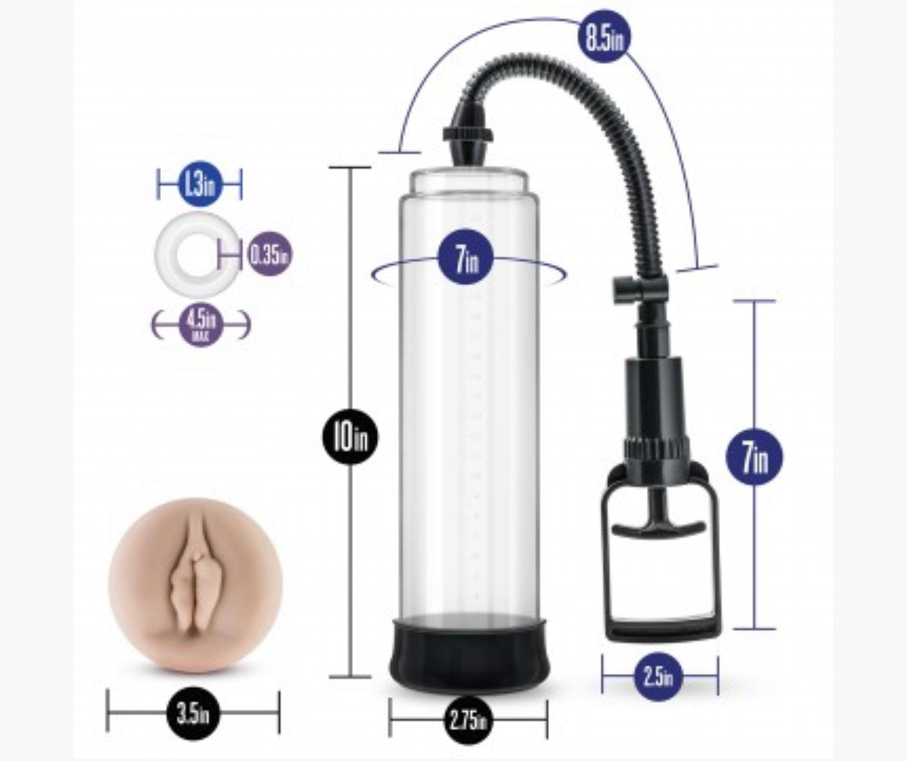Performance - Vx5 Male Enhancement Pump System - Clear
