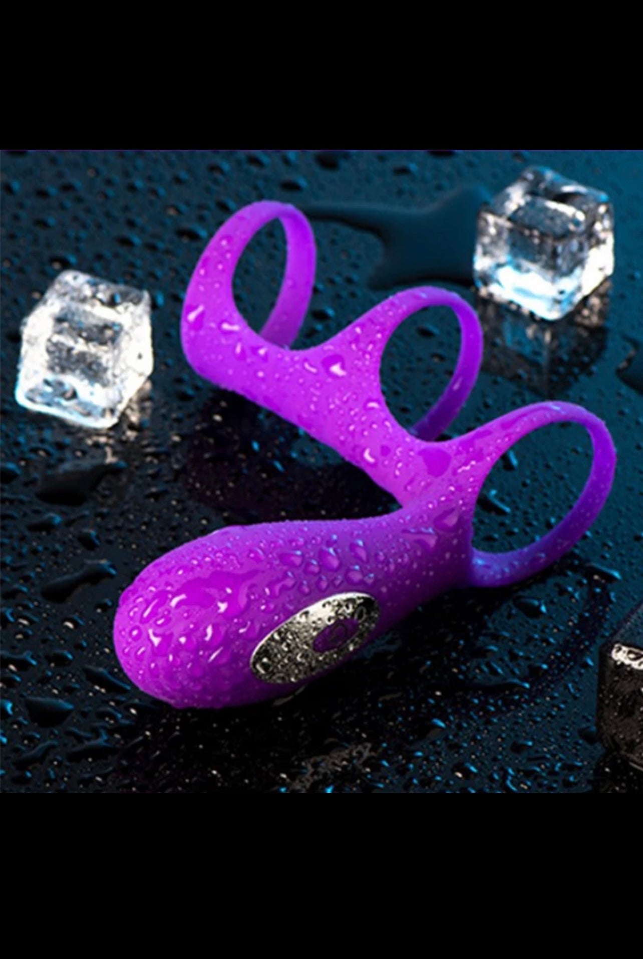 Soft Silicone Super Stretchy Time Delay Cock Ring Vibrator