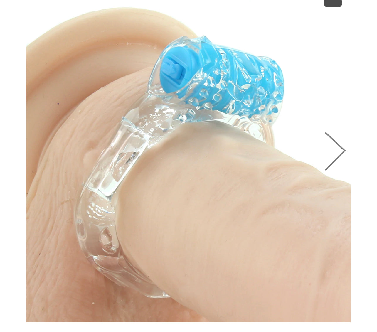 Color Pop Quickie Plus Vibrating Cock Ring in Blue
