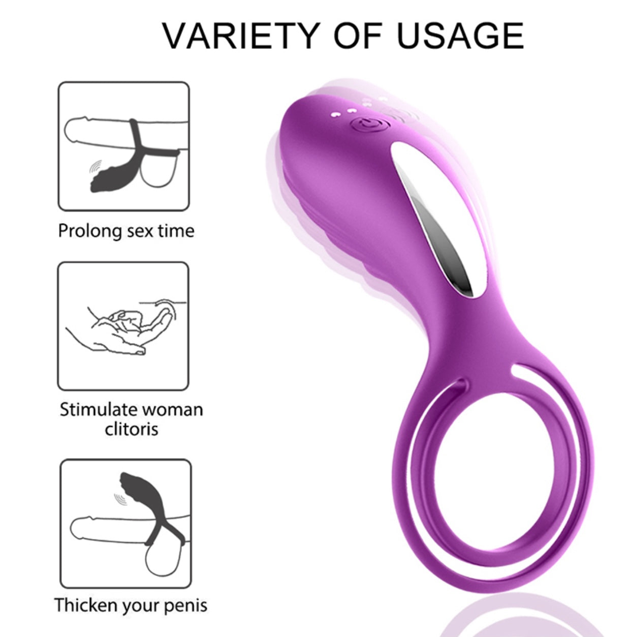 Prostate Massager Cock Ring Butt Plug