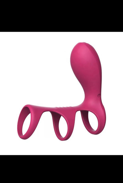 Soft Silicone Super Stretchy Time Delay Cock Ring Vibrator