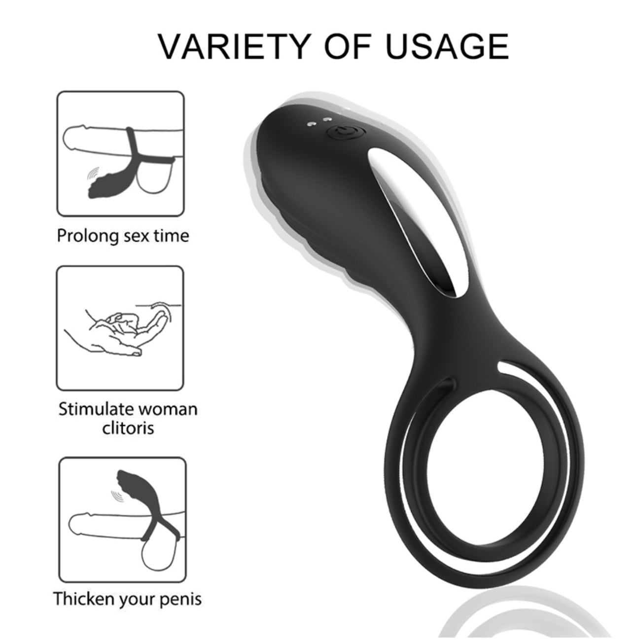 Prostate Massager Cock Ring Butt Plug