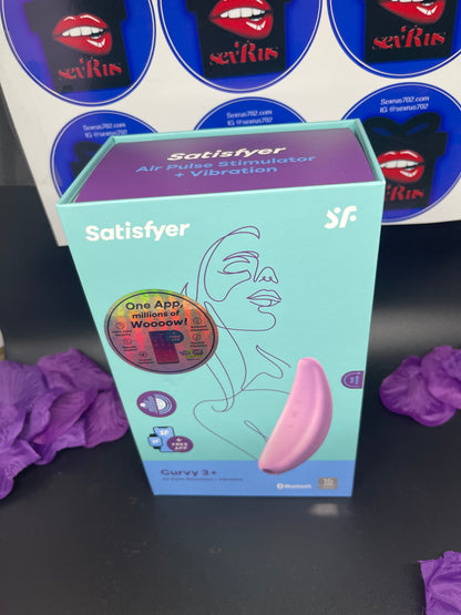 Satisfyer Curvy 3+ Air Pulse Stimulator in Pink