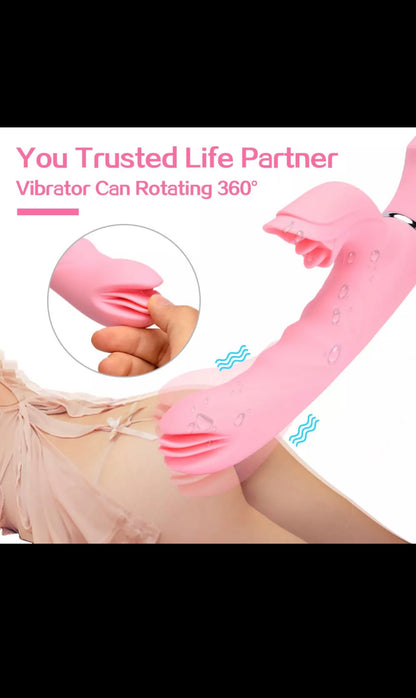 Heating G-Spot vibrating dildo