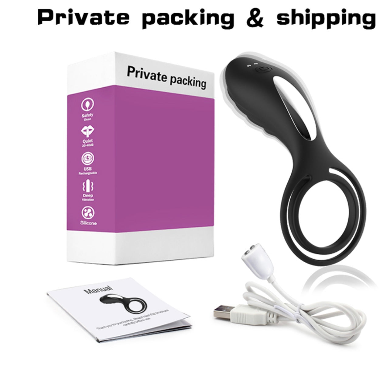 Prostate Massager Cock Ring Butt Plug