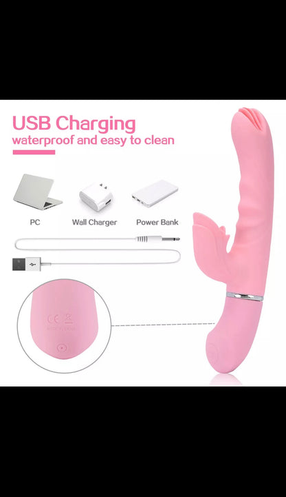Heating G-Spot vibrating dildo