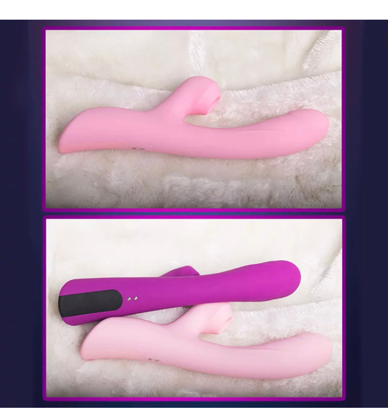 Clit sucking vibrating bindable dildo